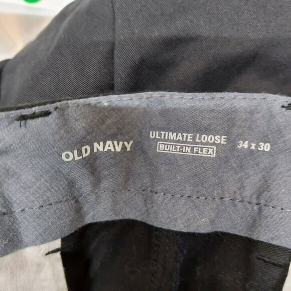 Old Navy Ultimate Lose Black Jack Men's 34x30 Built in Flex Office Wear - Picture 5 of 5